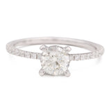White Gold 14K Round Diamond Bridal Engagement Ring Miral Jewelry