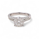 14K White Gold Round Diamond Bridal with 2.00Tw  Round Diamonds