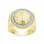 10K Men's Modern Diamond Ring with 0.25Tw Round Diamonds - Miral Jewelry