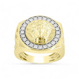 10K Men's Modern Diamond Ring with 0.25Tw Round Diamonds - Miral Jewelry