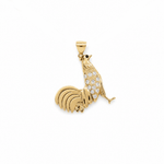 10K Rooster Pendant - Miral Jewelry