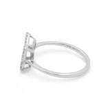 10K White Gold Fashion Butterfly Diamond Women's Ring - Miral Jewelry