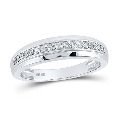 10k White Gold Modern 3 Pieces Set with 0.75Tw Round Diamonds - Miral Jewelry