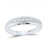 10k White Gold Modern 3 Pieces Set with 0.87tw Round Diamonds - Miral Jewelry