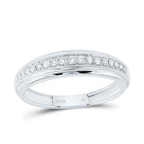10k White Gold Modern 3 Pieces Set with 0.87tw Round Diamonds - Miral Jewelry