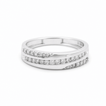 10k White Gold Pear 3 Pieces Diamond with 1.50Tw Round Diamonds - Miral Jewelry