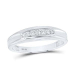 10k White Gold Trio 3 Pieces Set with 0.50Tw Round Diamonds - Miral Jewelry