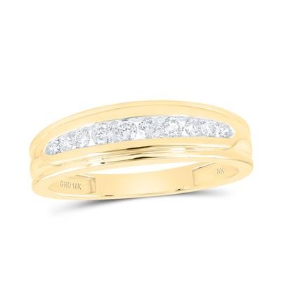 10k Yellow Gold 3 Pieces Set with 1.00tw Round Diamonds - Miral Jewelry