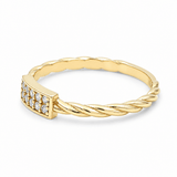 10K Yellow Gold Band Fashion Women's Ring - Miral Jewelry