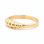 10K Yellow Gold Band Fashion Women's Ring - Miral Jewelry