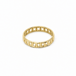 10K Yellow Gold Band Fashion Women's Ring - Miral Jewelry
