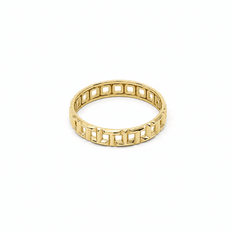 10K Yellow Gold Band Fashion Women's Ring - Miral Jewelry