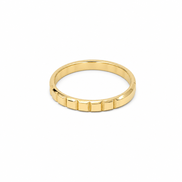 10K Yellow Gold Band Fashion Women's Ring - Miral Jewelry