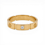 10K Yellow Gold Band Wedding Band - Miral Jewelry