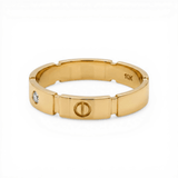 10K Yellow Gold Band Wedding Band - Miral Jewelry