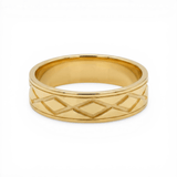10K Yellow Gold Band Wedding Band - Miral Jewelry