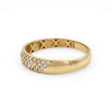 10K Yellow Gold Band Wedding Band - Miral Jewelry
