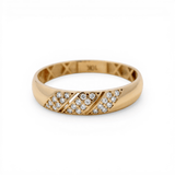10K Yellow Gold Band Wedding Band - Miral Jewelry