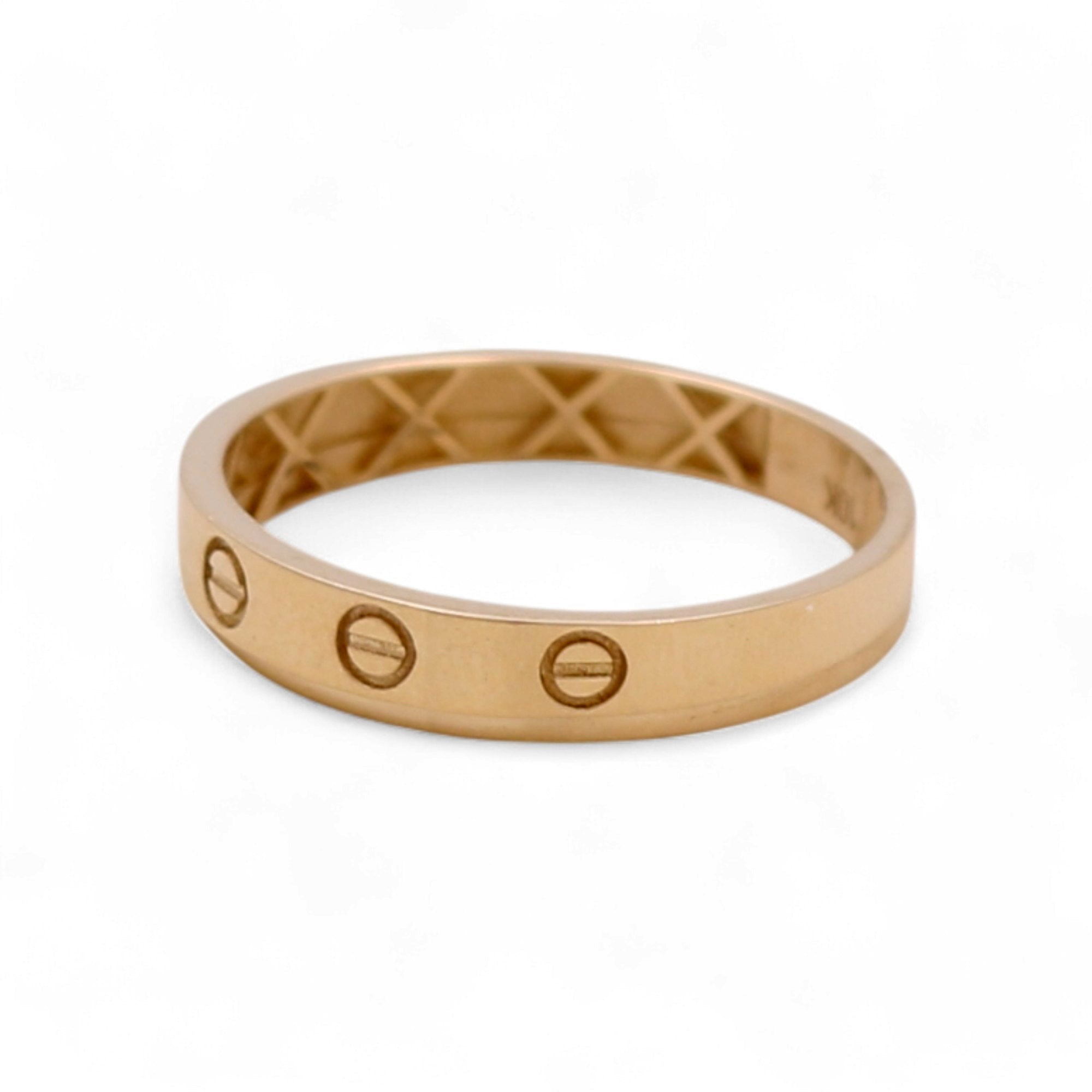 10K Yellow Gold Band Wedding Band - Miral Jewelry