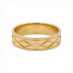 10K Yellow Gold Band Wedding Band - Miral Jewelry