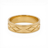 10K Yellow Gold Band Wedding Band - Miral Jewelry