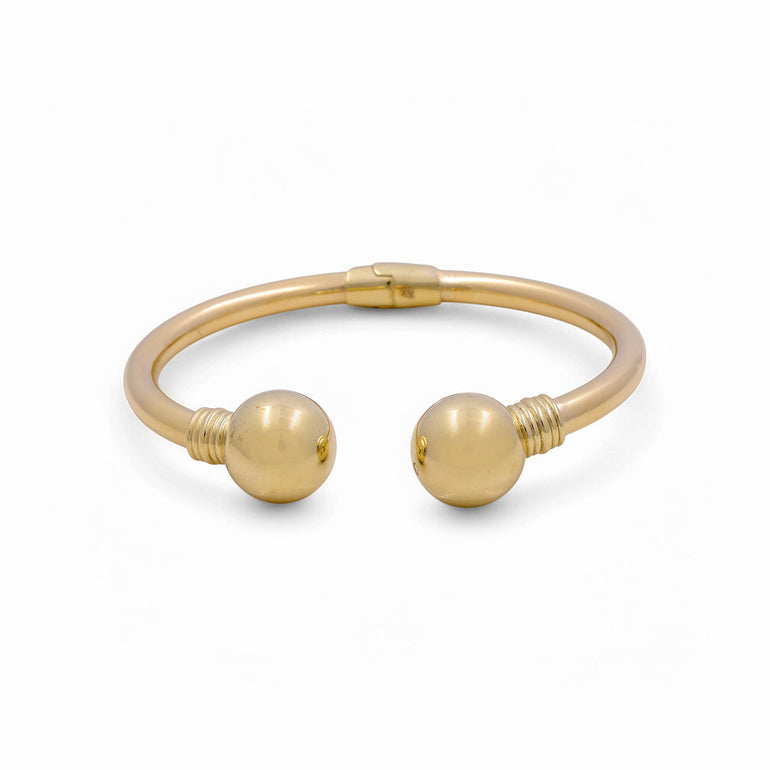 10K Yellow Gold Bangle Bracelet - Miral Jewelry