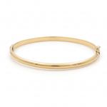 10K Yellow Gold Bangle Bracelet Women's - Miral Jewelry