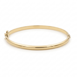 10K Yellow Gold Bangle Bracelet Women's - Miral Jewelry