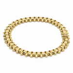 10K Yellow Gold Bold Link Bracelet – 8mm - Miral Jewelry