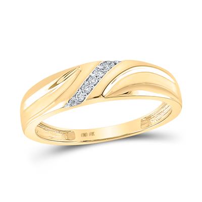 10k Yellow Gold Bridal 3 Pieces Diamond with 0.33Tw Round Diamonds - Miral Jewelry