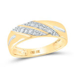 10k Yellow Gold Bridal 3 Pieces Set with 0.62Tw Round Diamonds - Miral Jewelry