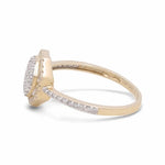 10K Yellow Gold Bridal Woman Ring with Diamonds - Miral Jewelry