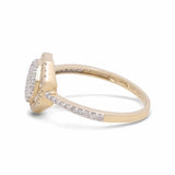 10K Yellow Gold Bridal Woman Ring with Diamonds - Miral Jewelry