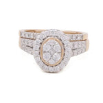10K Yellow Gold Bridal Woman Ring with Diamonds - Miral Jewelry