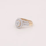 10K Yellow Gold Bridal Woman Ring with Diamonds - Miral Jewelry