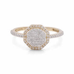 10K Yellow Gold Bridal Woman Ring with Diamonds - Miral Jewelry