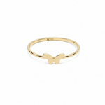 10K Yellow Gold Butterfly Fashion Women's Ring - Miral Jewelry