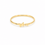 10K Yellow Gold Butterfly Fashion Women's Ring - Miral Jewelry
