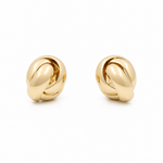 10K Yellow Gold Button Earrings - Miral Jewelry