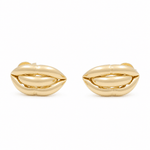 10K Yellow Gold Button Earrings - Miral Jewelry