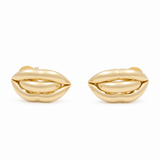 10K Yellow Gold Button Earrings - Miral Jewelry