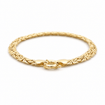 10K Yellow Gold Byzantine Bracelet Women's - Miral Jewelry
