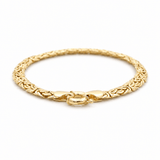 10K Yellow Gold Byzantine Bracelet Women's - Miral Jewelry