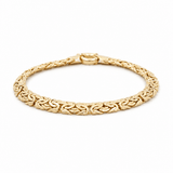 10K Yellow Gold Byzantine Bracelet Women's - Miral Jewelry
