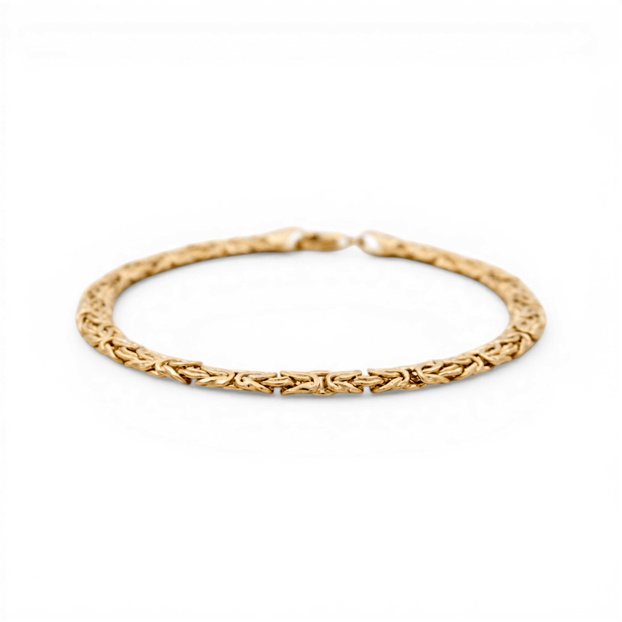 10K Yellow Gold Byzantine Bracelet Women's - Miral Jewelry
