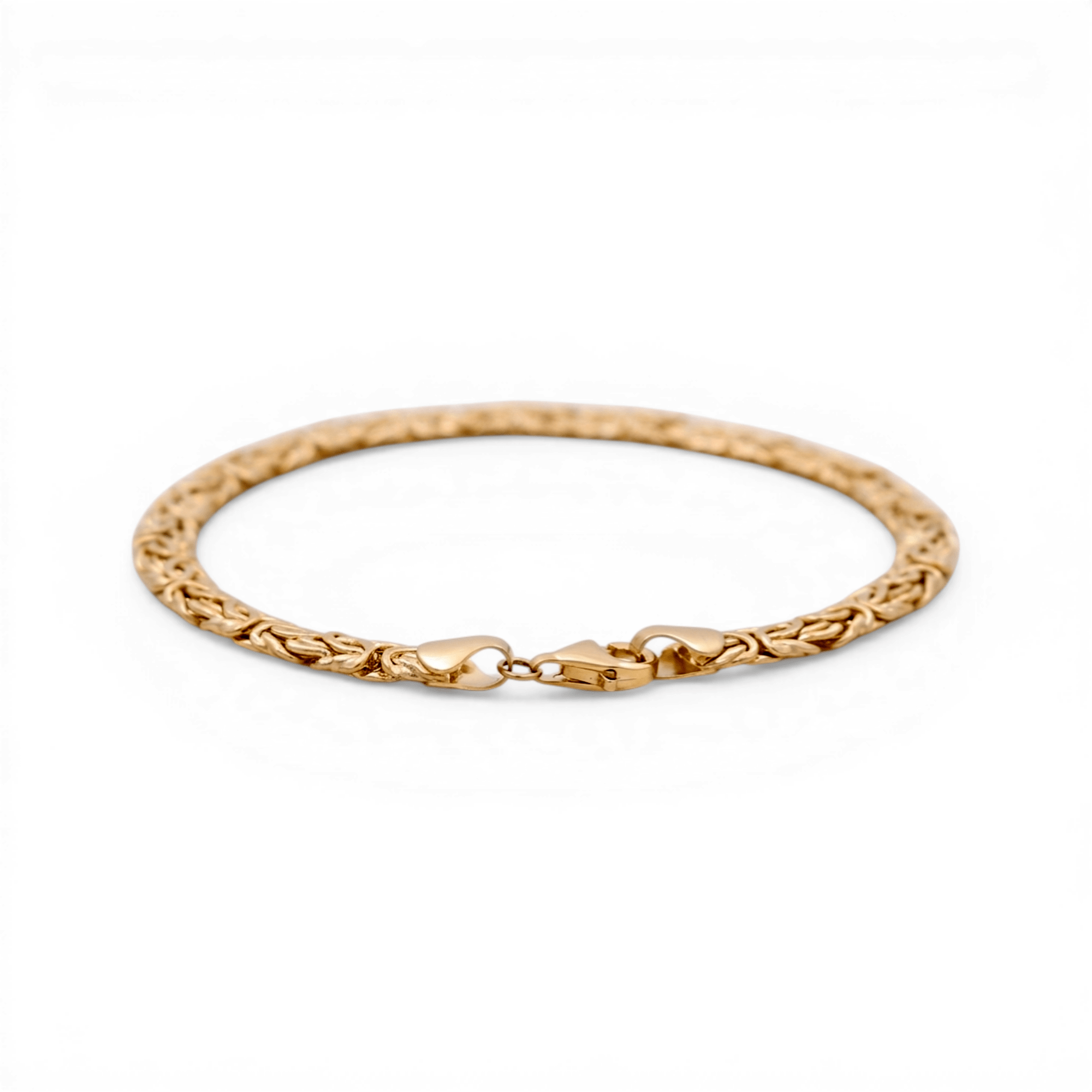 10K Yellow Gold Byzantine Bracelet Women's - Miral Jewelry
