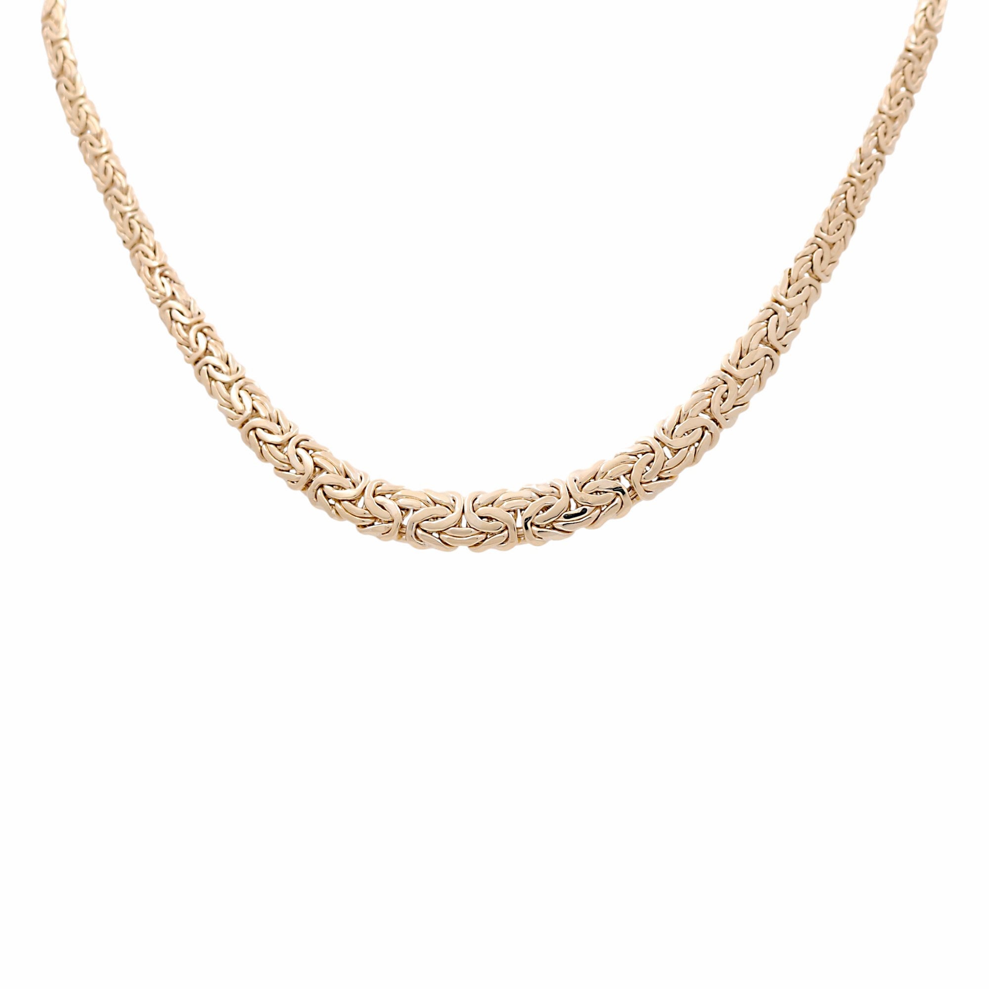 10k Yellow Gold Byzantine Necklaces 17" - Miral Jewelry