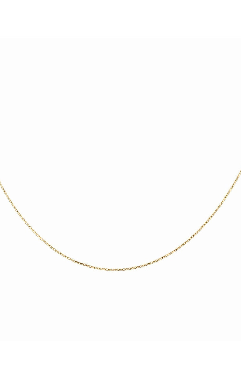 10K Yellow Gold Fine Cable Chain 16in, 1.1 g