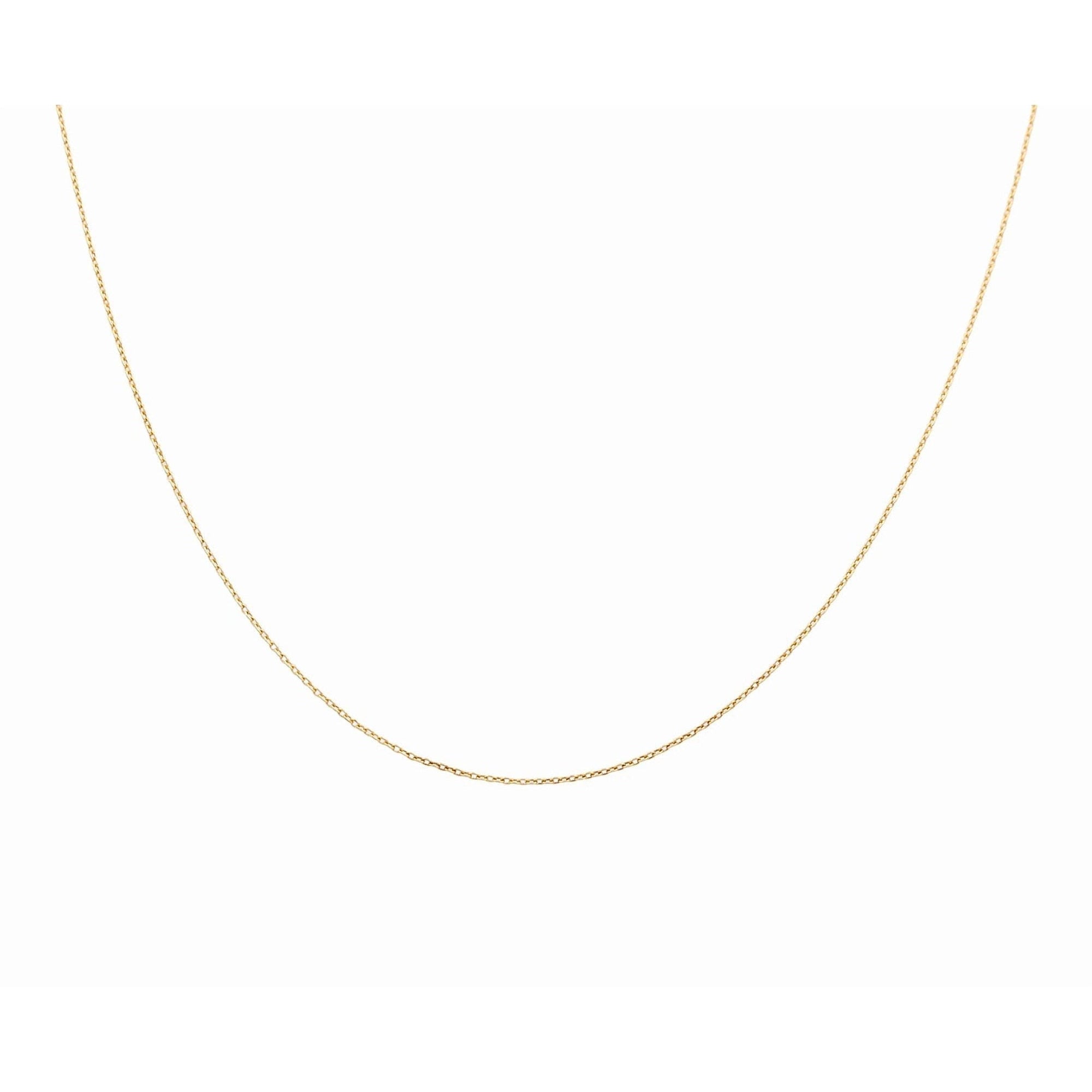 10K Yellow Gold Fine Cable Chain 16in, 1.1 g
