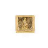 10k Yellow Gold Caridad del Cobre Fashion Men's Ring - Miral Jewelry